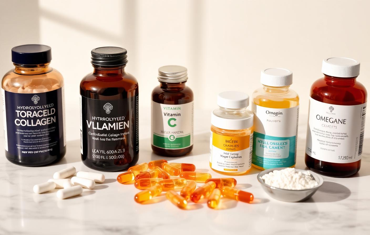 Colágeno + Vit C + Zinco + Ômega-3.