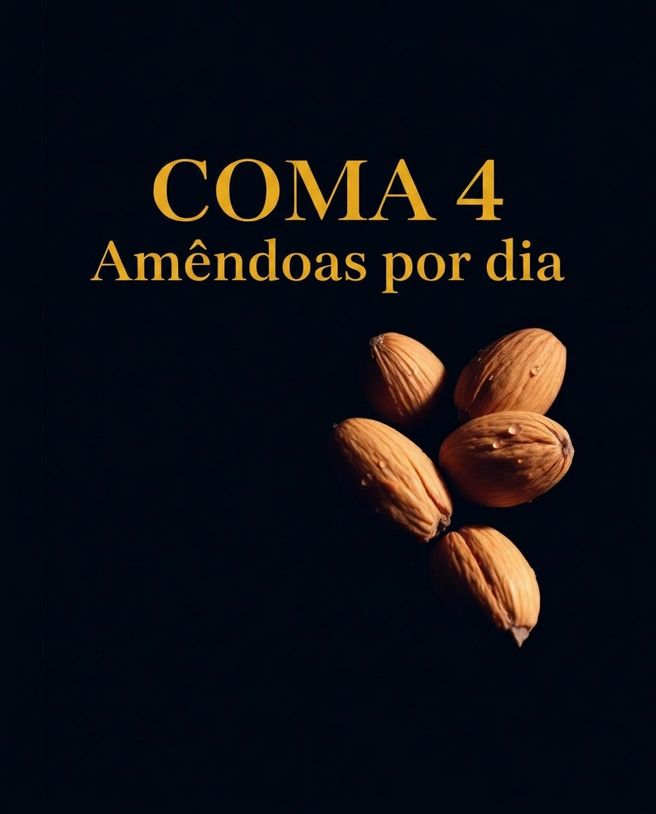 Coma 4 AMÊNDOAS por dia e veja o que acontece