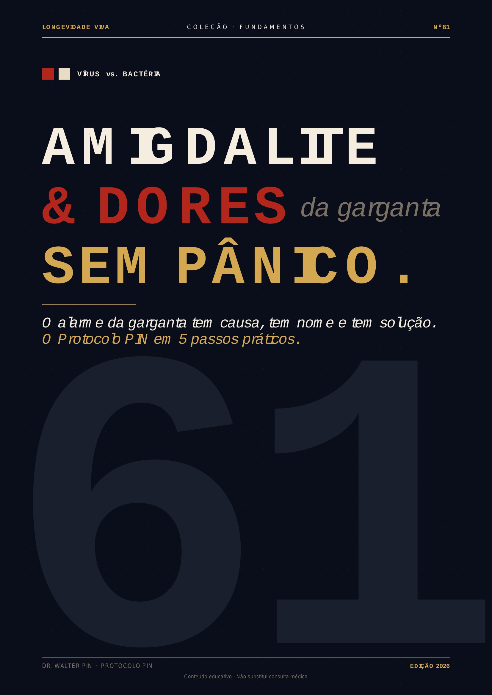 Capa — Amigdalite & Dores de Garganta — Sem Pânico