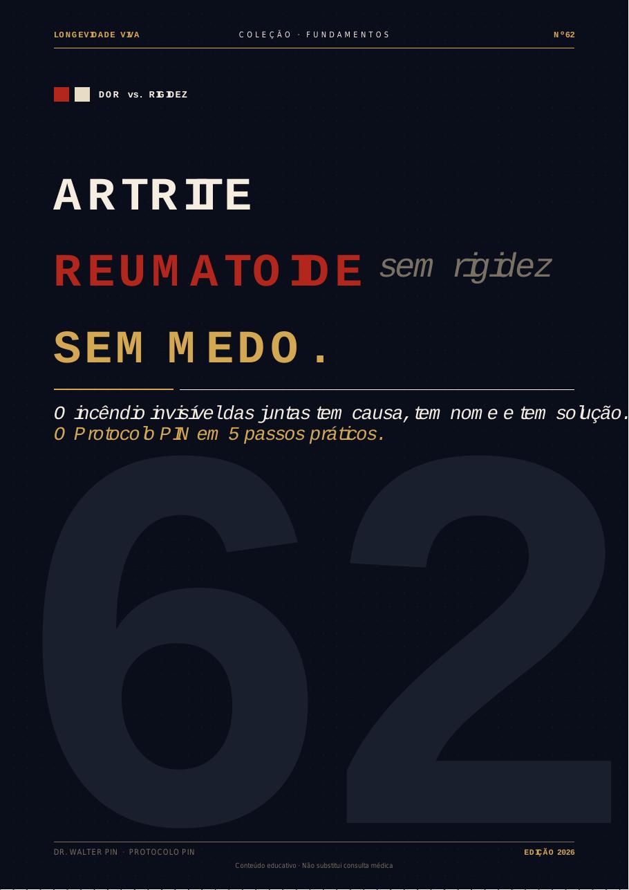 Capa — Artrite Reumatoide — Sem Rigidez, Sem Medo