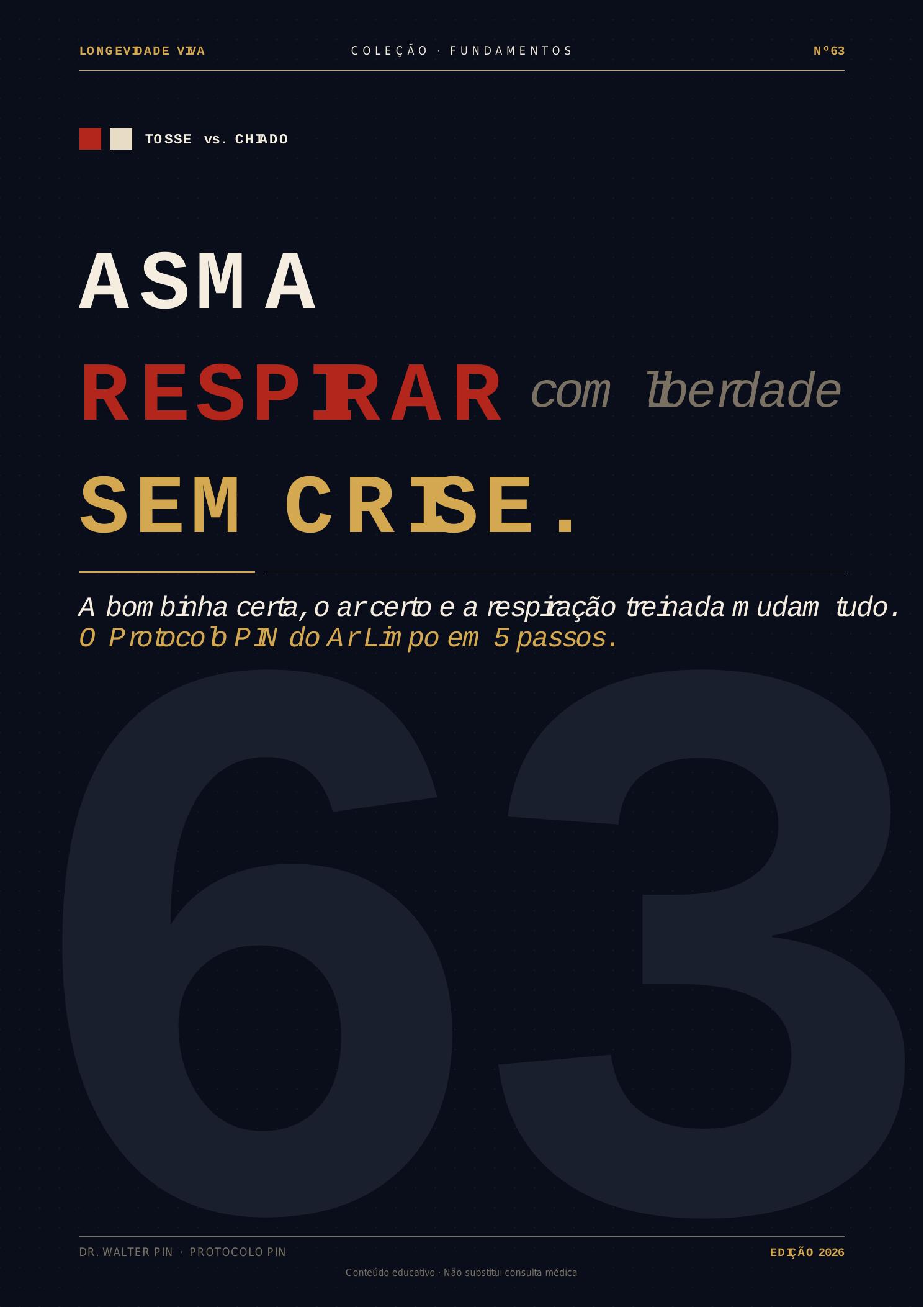 Capa — Asma — Respirar com Liberdade, Sem Crise