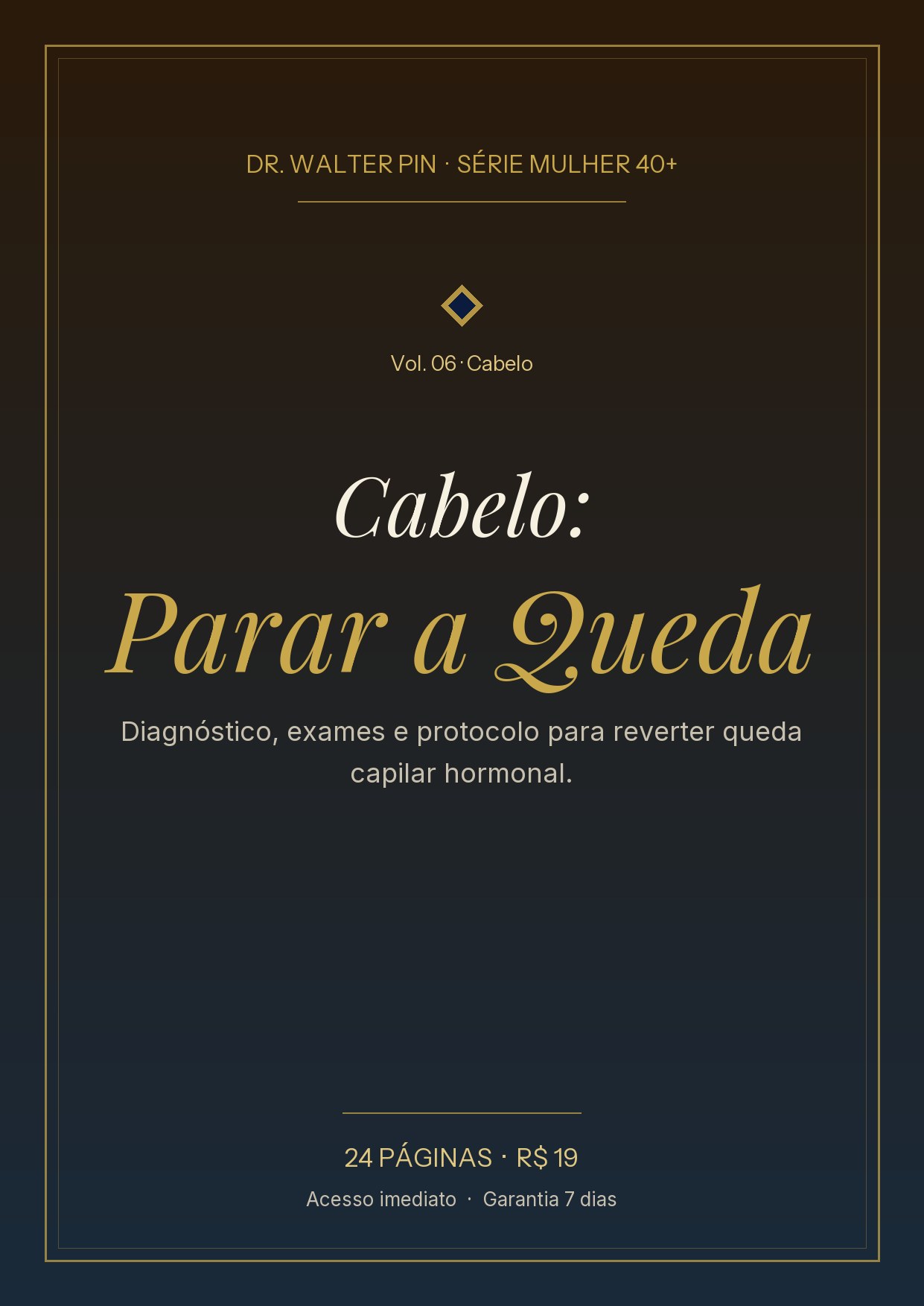 Capa — Cabelo: Parar a Queda — Mulher 40+