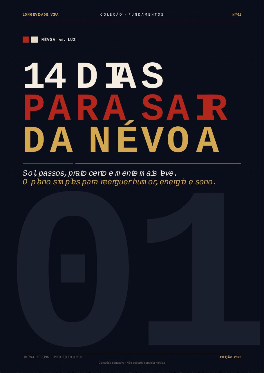 Capa — Vença a Depressão Agora — Vol. 1: 14 Dias Para Sair da Névoa