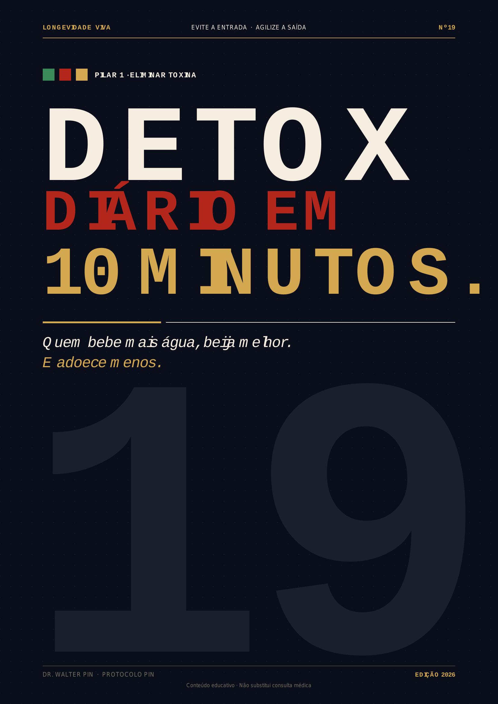 Capa — Detox Diário em 10 Minutos