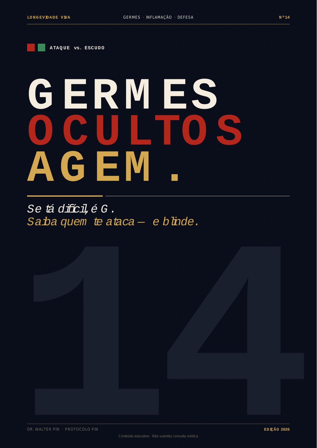 Capa — Germes Ocultos: se tá difícil, é G.