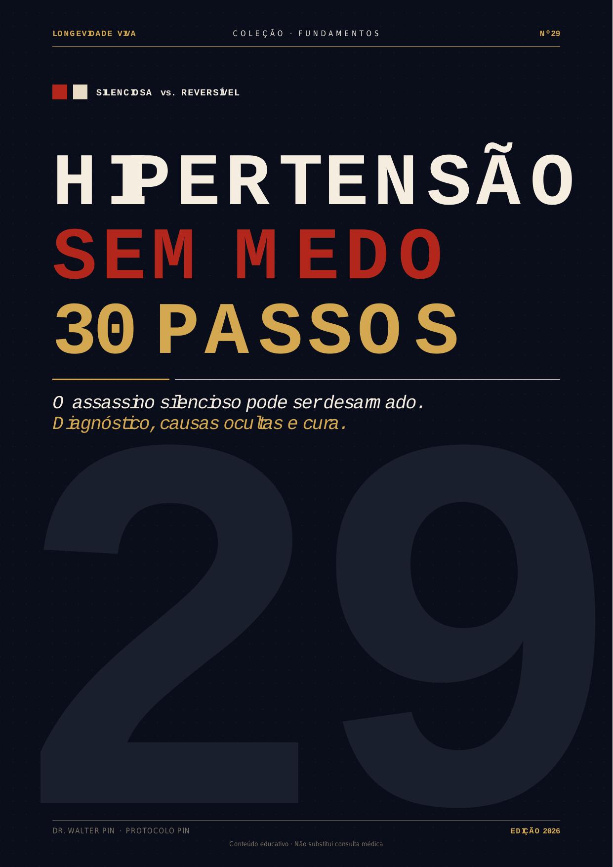 Capa — Hipertensão Sem Medo — 30 Passos para a Cura