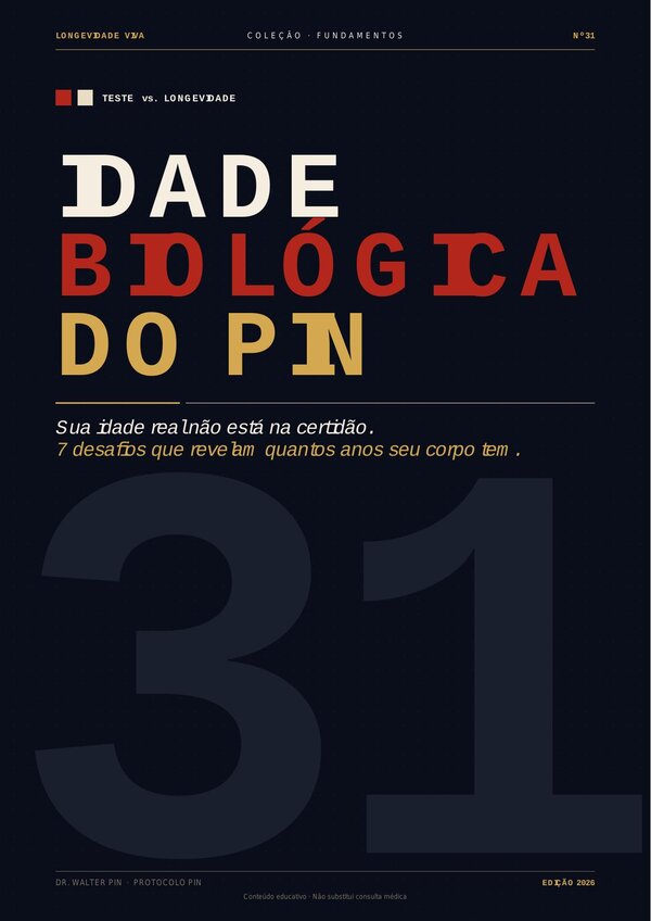 Capa — Idade Biológica do PIN — O Teste que Revela sua Verdadeira Idade