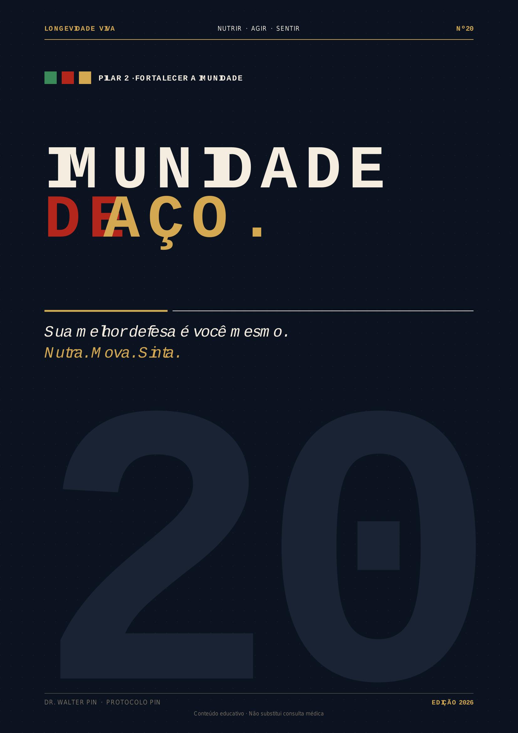 Capa — Imunidade de Aço: nutra, mova, sinta