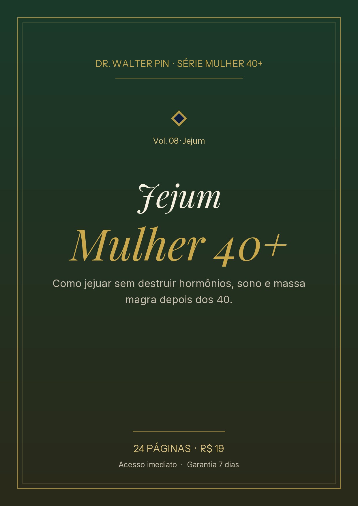 Capa — Jejum Intermitente — Mulher 40+
