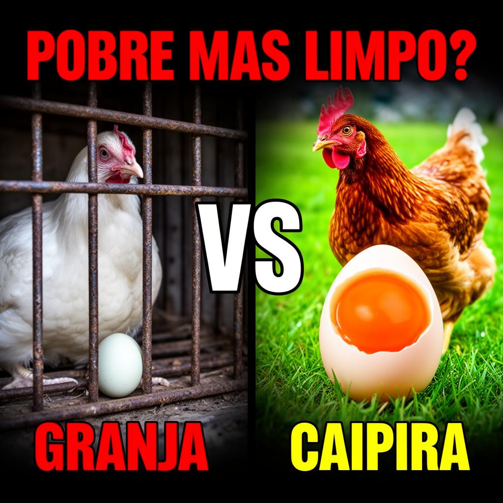 OVO DE GRANJA: POBRE MAS LIMPO?