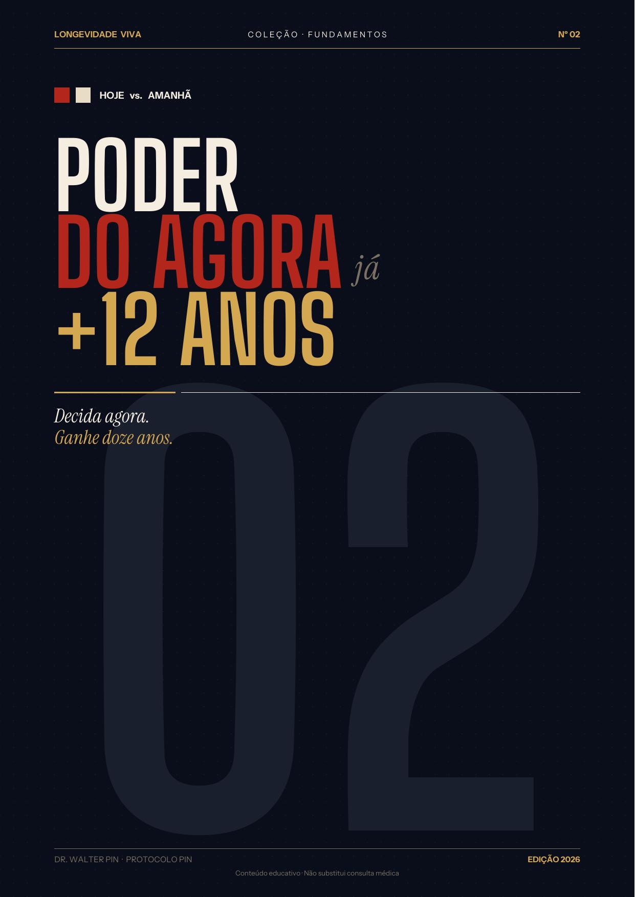 Capa — Poder do Agora: decisões que rendem 12 anos a mais
