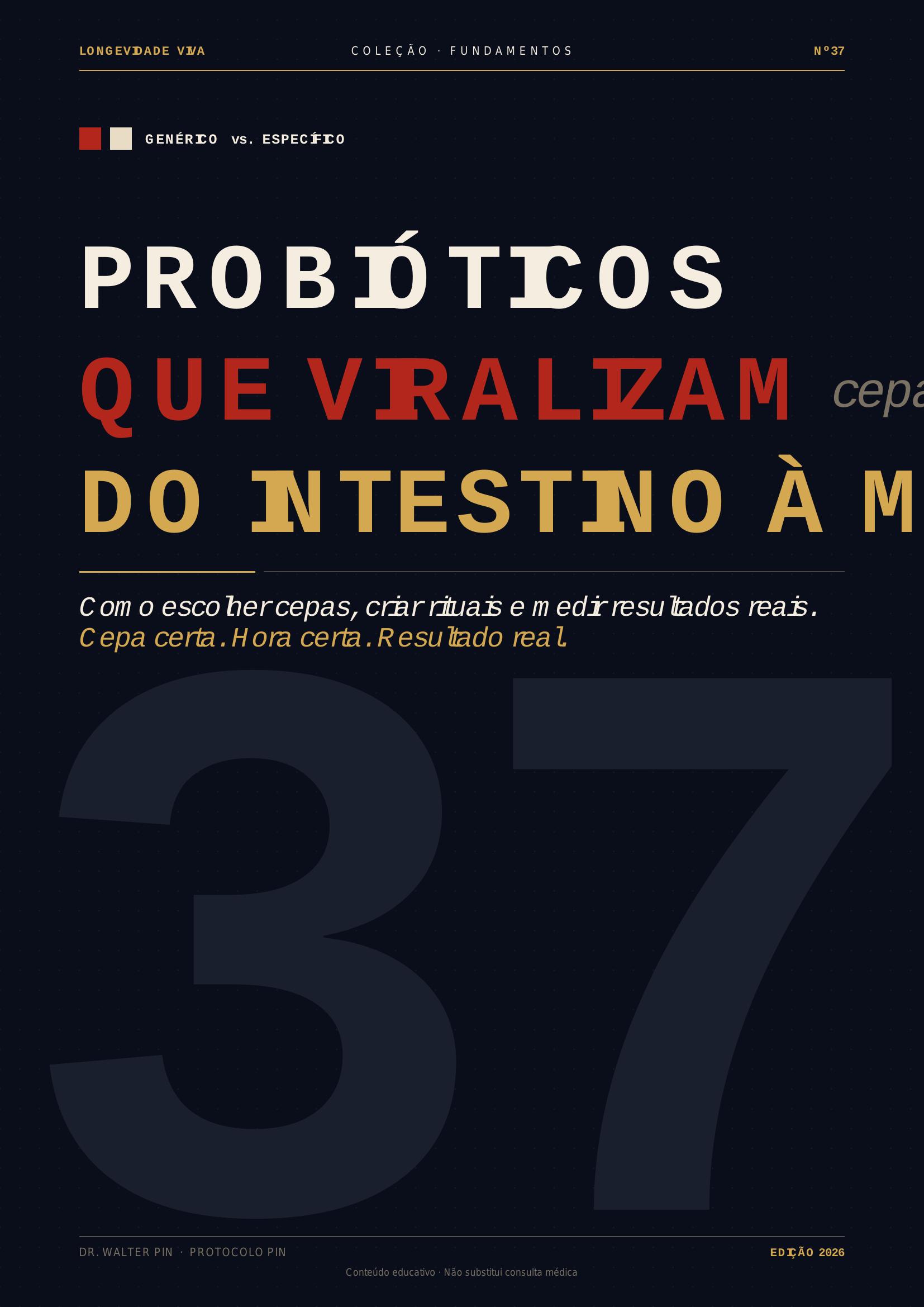 Capa — Probióticos que Viralizam — do Intestino à Mente