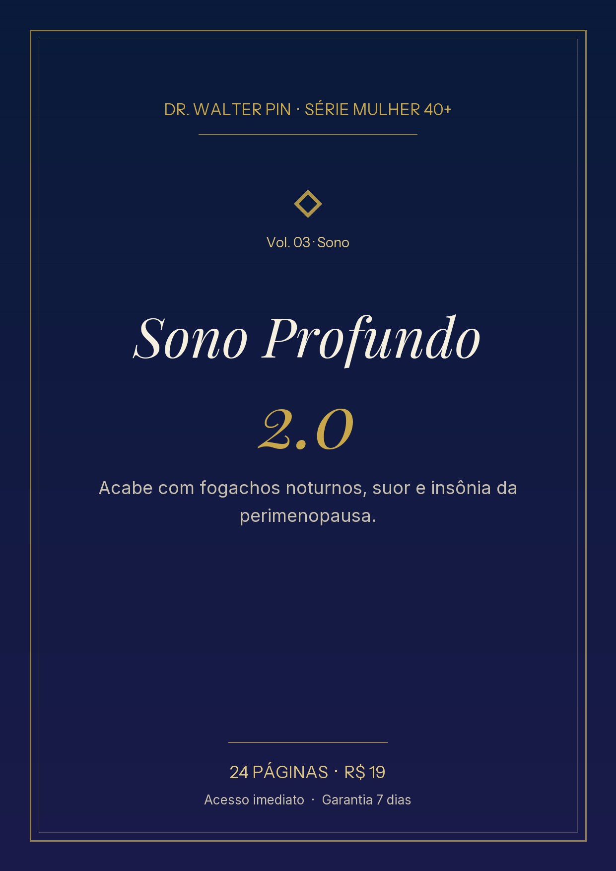 Capa — Sono Profundo 2.0 — Mulher 40+
